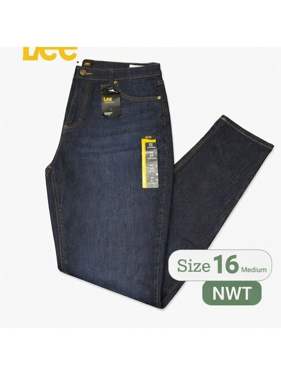 Lee Denim - NWT Lee Legendary Skinny Jeans 16 Medium Mid Rise Dark Wash Stretch